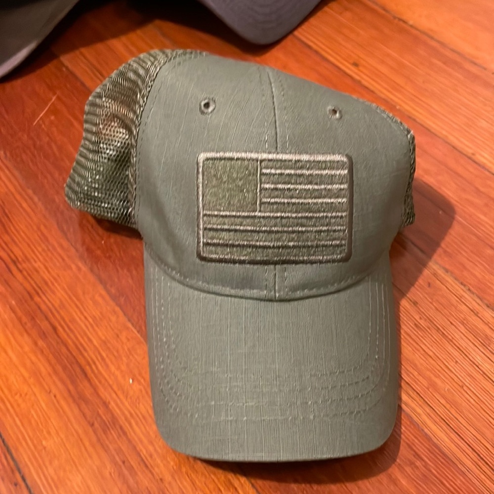 Highland a tactical Green US Flag trucker SnapBack